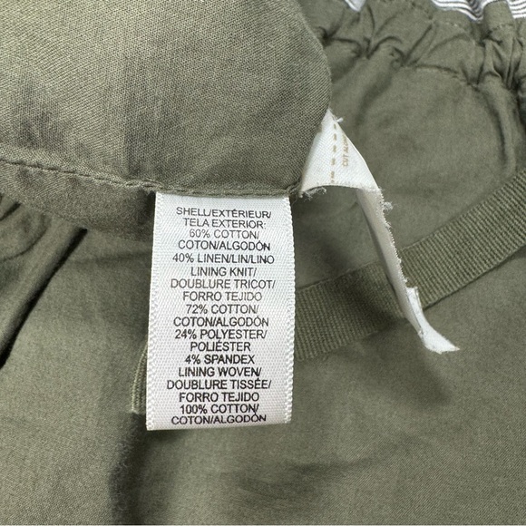 Loft Women's Drawstring Utility Jacket Size Small Petite SP Green Army Roll - Picture 6 of 8